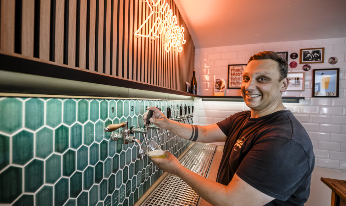 Hitchhops, Beer Bar & Store, Hüttenstraße 32 in Düsseldorf Friedrichstadt, Ben Schmidt-Pereira